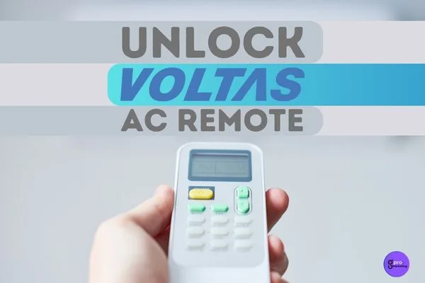 how to unlock voltas ac remote
